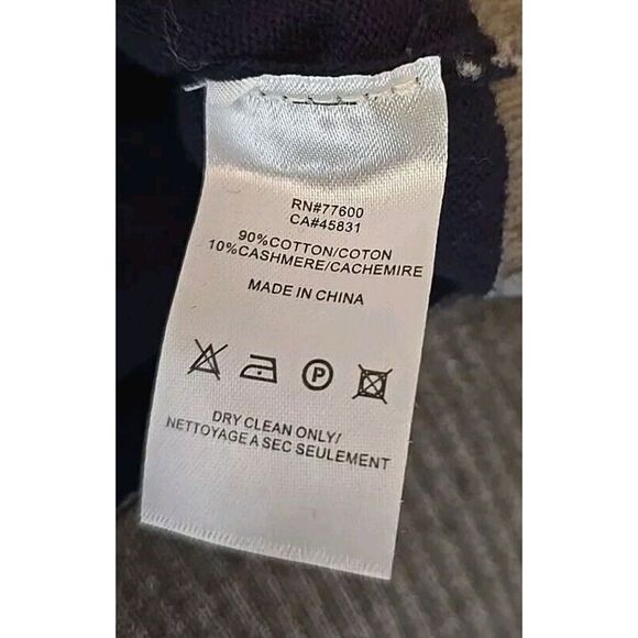 Chaser Women’s Star Sweater Size Medium Gray Blue Cotton Cashmere Blend t14 - Picture 6 of 6